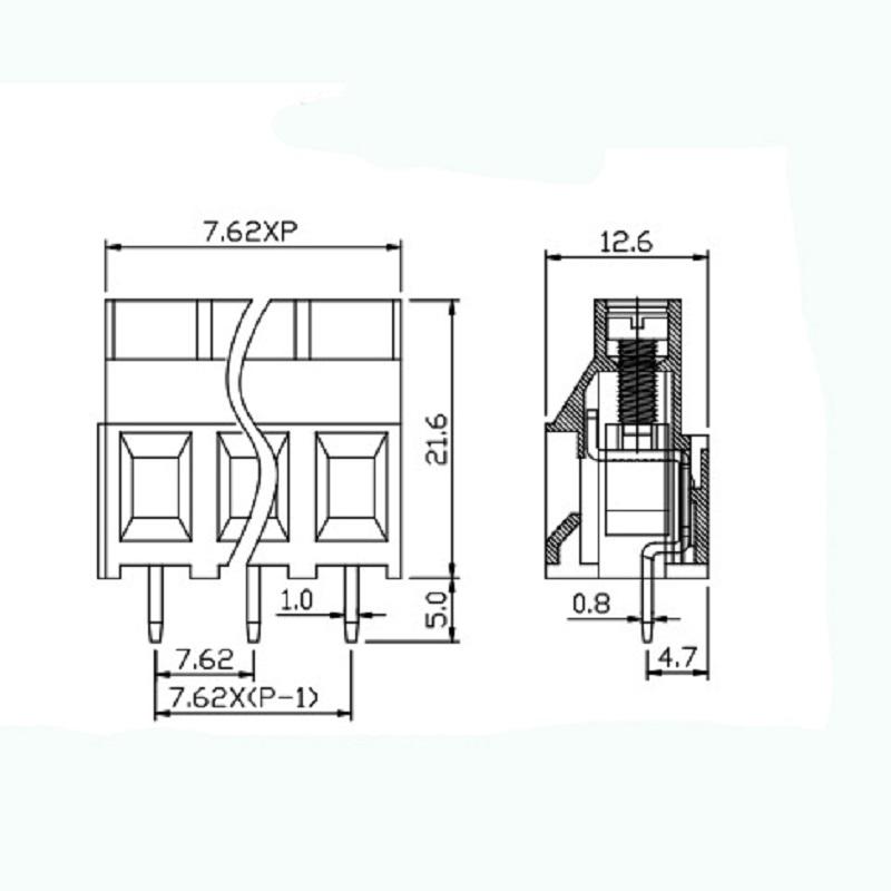 green terminal block