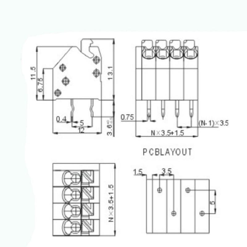 screwless terminal block