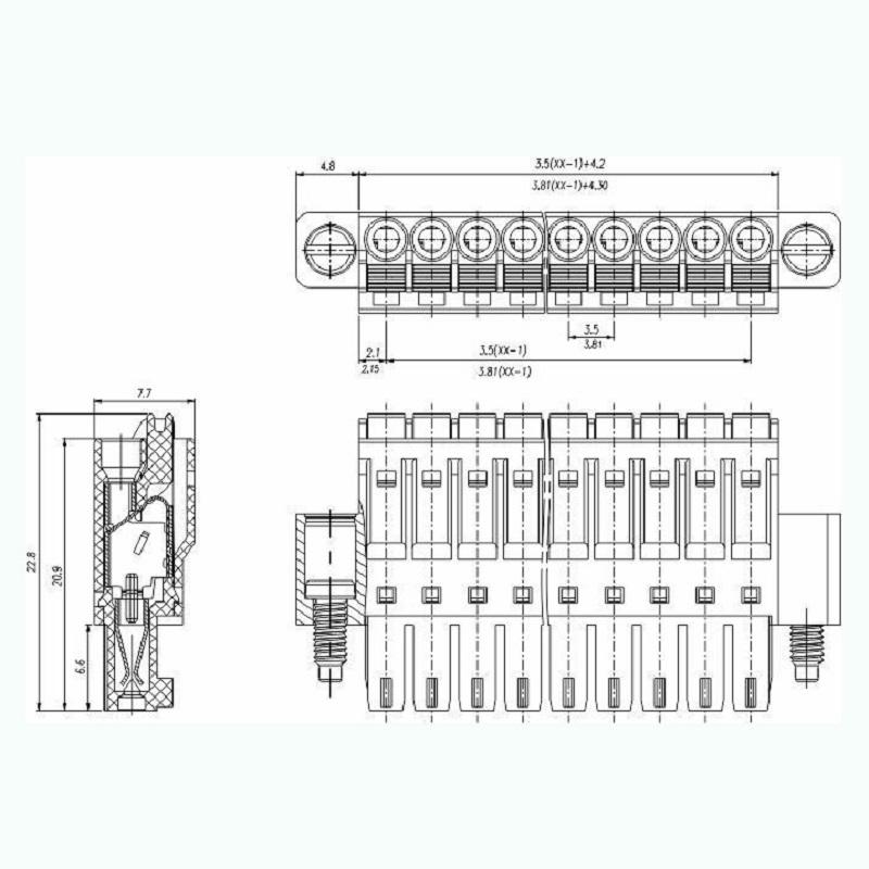 pcb terminal connector